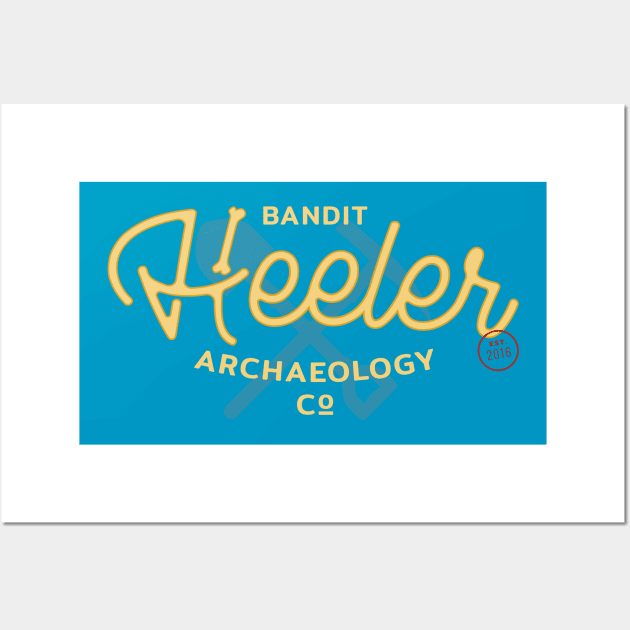 Heeler Archaeology Co. Bluey Wall Art by Batg1rl